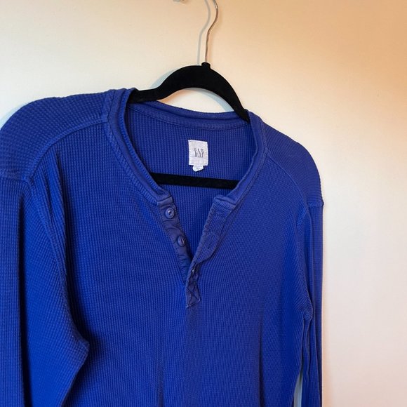 Women's Gap Waffle Henley Top - Picture 5 of 5